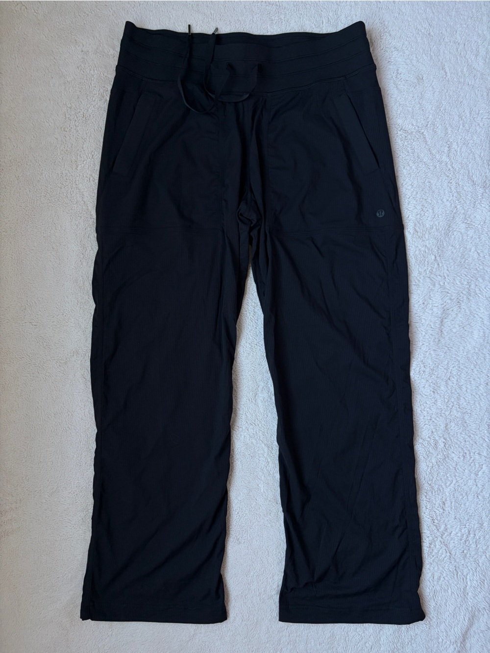 Lululemon Black Drawstring Performance Pants Wpmen Size 10